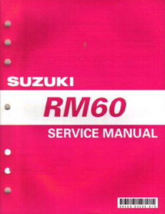 Official 2003 Suzuki RM60K3 Factory Repair Manual