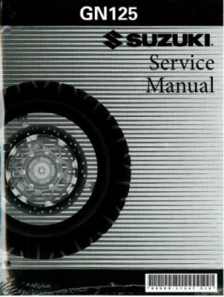 Official 1983 Suzuki GN125D and 1984-1998 GN125 Factory Service Manual