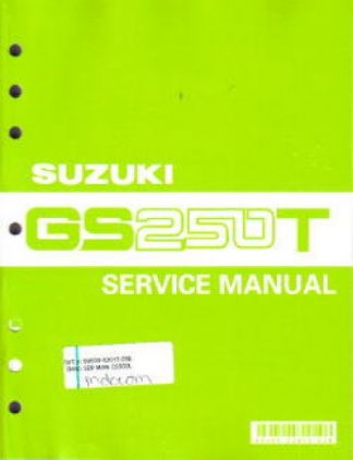 Official 1980-1984 Suzuki GS250T 1982-1985 Suzuki GS300L Factory Service Manual