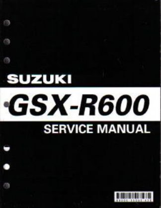 Official 1997-2000 Suzuki GSXR600 Factory Service Manual