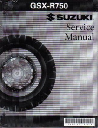 Official 2004-2005 Suzuki GSX-R750 Factory Repair Manual