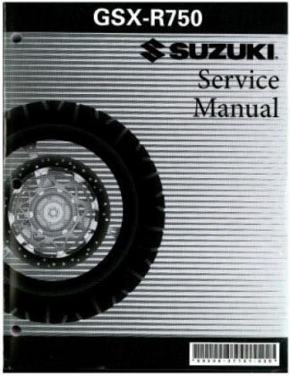 Official 2006-2007 Suzuki GSX-R750 Factory Repair Manual