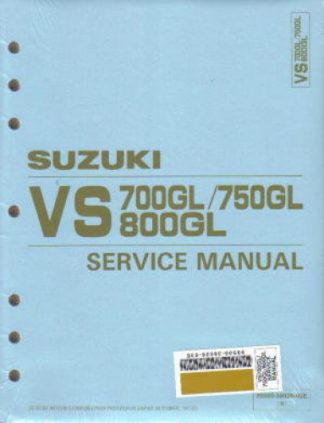 Used Official 1987-1991 Suzuki VS700GL VS750GL VS800GL Factory Service Manual