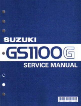 Official 1983-1984 Suzuki GS1100G Factory Service Manual