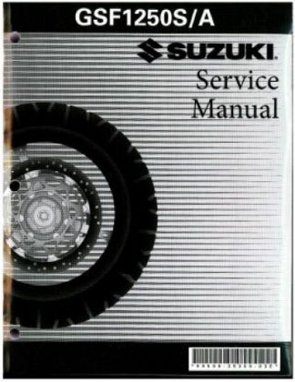 Official 2007-2008 Suzuki GSF1250S SA Bandit Factory Service Manual