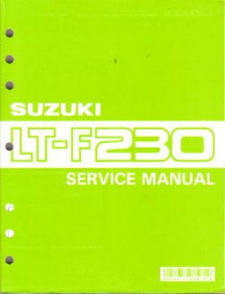 Official 1986-1987 Suzuki LT-F230 Factory Service Manual
