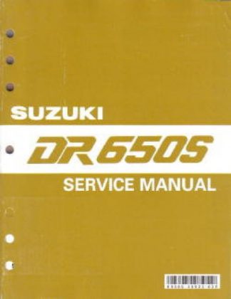 Official 1990-1991 Suzuki DR650S Factory Service Manual