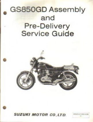 Used Official 1983 Suzuki GS850GD Assembly Manual
