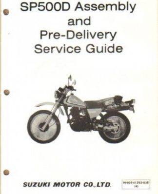 Official 1983 Suzuki SP500D Assembly Manual