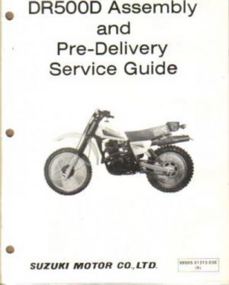Used Official 1983 Suzuki DR500D Assembly Manual