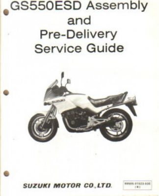 Used Official 1983 Suzuki GS550ESD Assembly Manual