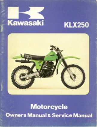 Used Official Kawasaki KLX250A Factory Service Manual