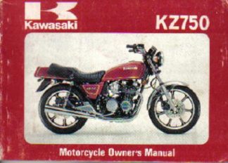 1980 Kawasaki KZ750E1 std Owner Manual
