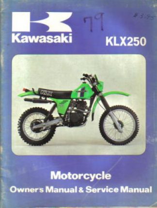 Used 1980 Kawasaki KLX250-A2 Service Manual
