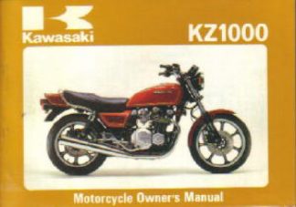 1981 Kawasaki KZ1000J1 Sports Motorcycle Owners Manual