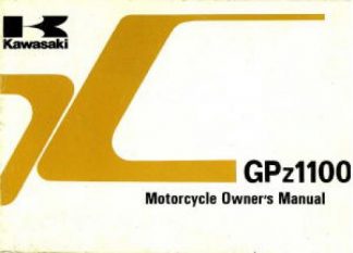 1983 Kawasaki ZX1100-A1 GPz Factory Owners Manual