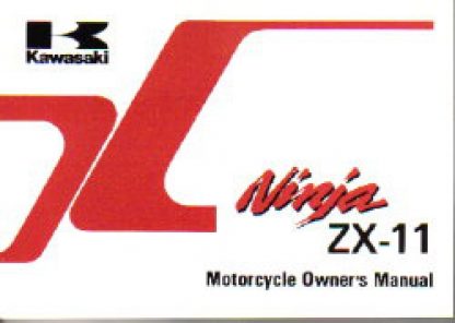 Official 1991 Kawasaki ZX1100C2 Ninja ZX-11 Factory Owners Manual