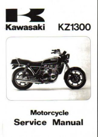 Official 1979-1983 Kawasaki KZ1300 Motorcycle Factory Service Repair Manual
