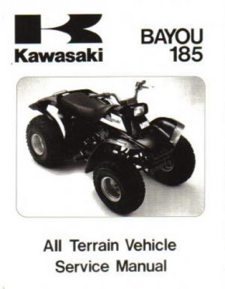 Official 1985 Kawasaki KLF185-A1 Bayou Factory Service Manual