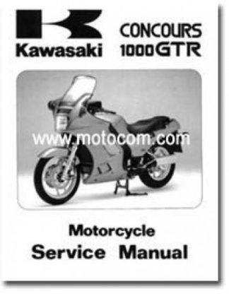 Used Official 1986 Kawasaki ZG1000A Concours Factory Service Manual