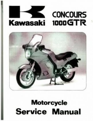 Official 1986-2007 Kawasaki ZG1000A Concours Factory Service Manual