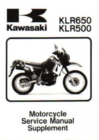 Official 1987-2007 Kawasaki KLR650 Factory Service Manual Supplement