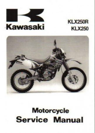 Official 1993-1996 Kawasaki KLX250R KL X250 Motorcycle Service Manual