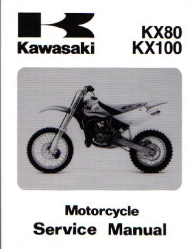 Official 1998-2000 Kawasaki KX80W KX100C Factory Service Manual