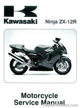 Official 2000-2001 Kawasaki ZX1200A Ninja ZX-12R Service Manual