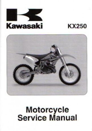 2005-2007 Kawasaki KX250 Motorcycle Factory Service Manual