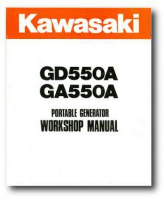Kawasaki GD550A GA550A Portable Generator Service Manual