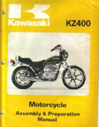 Used Official 1979 Kawasaki KZ400H1 LTD Assembly Manual