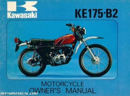 1977 Kawasaki KE175B2 Motorcycle Owners Manual