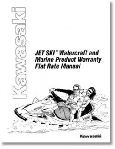 Official Kawasaki Factory JET SKI Watercraft and Marine Product Warranty Flat Rate Manual