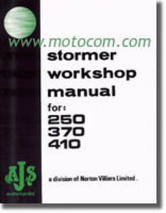 AJS Stormer 250 370 410cc Motorcycle Workshop Manual