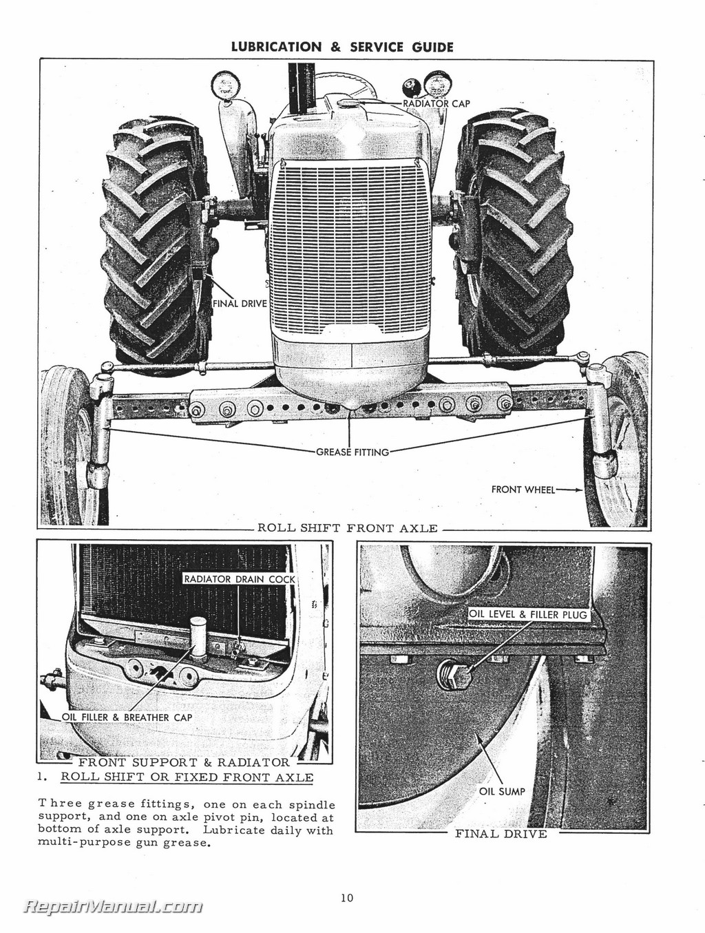 Set Allis Chalmers D-17 Tractor Service Parts Operators Manual 