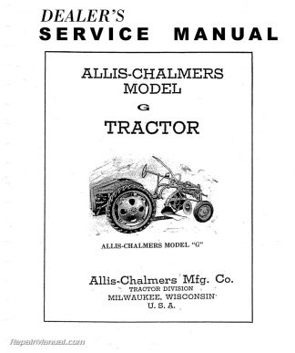 Allis Chalmers H3 HD3 Tractor Service Manual