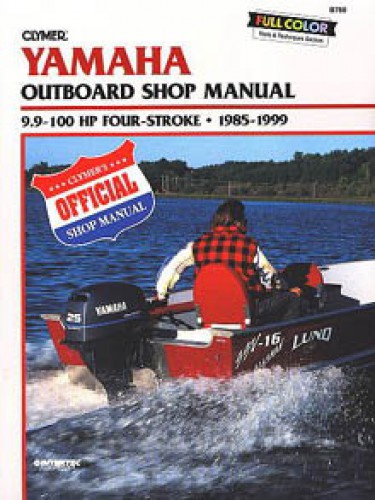 Used Yamaha 9.9-100hp Outboard Repair Manual 1985-1999 by Clymer