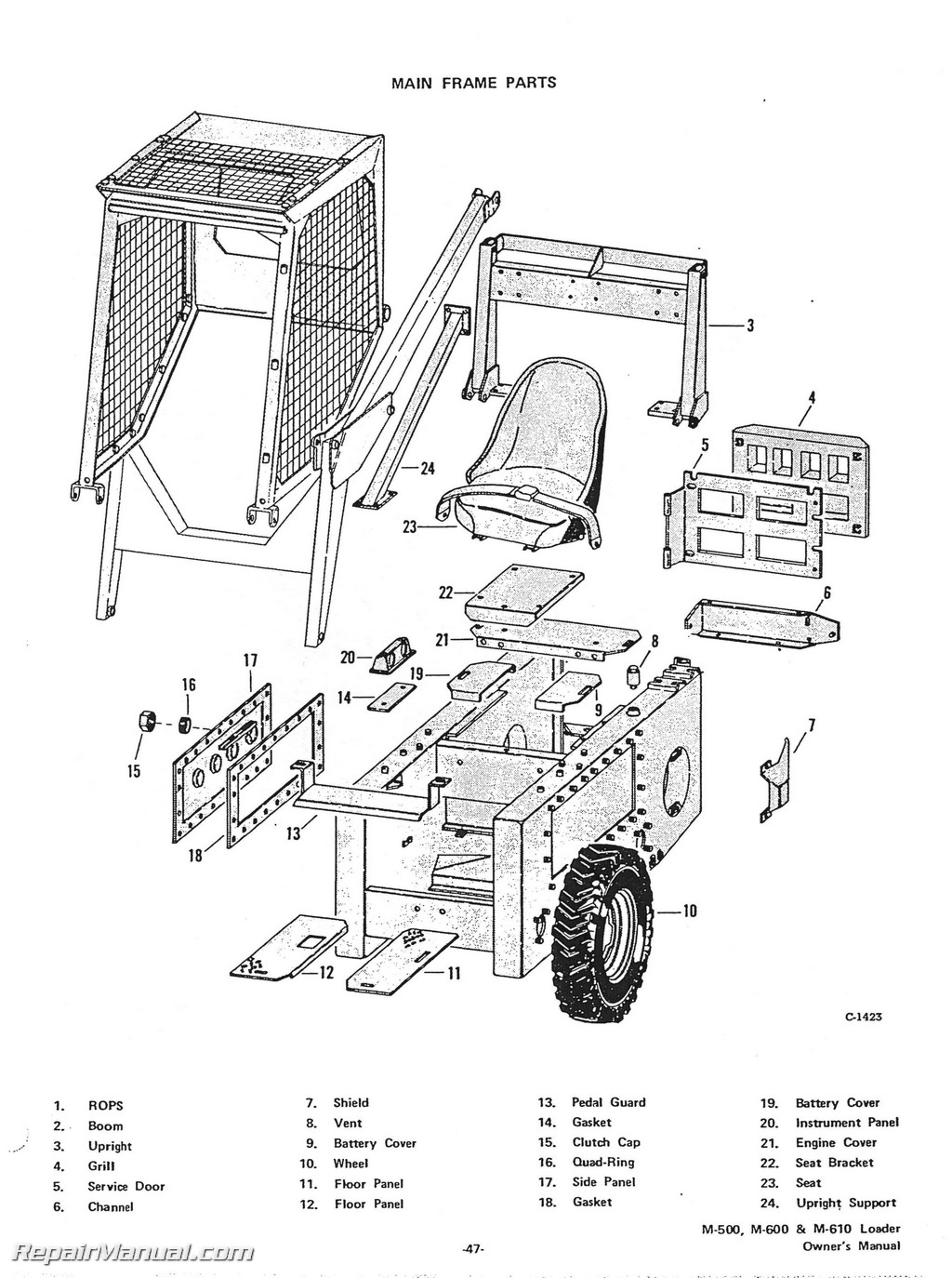 Bobcat 500 600 610 Loaders Operators Manual