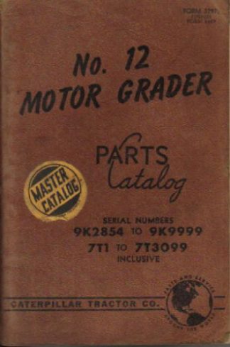 Used Caterpillar 120 Motor Grader Parts Manual