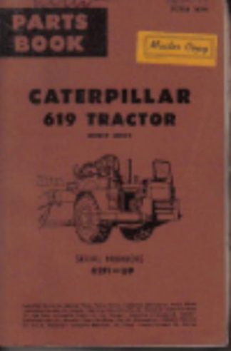Used Caterpillar 619 Tractor Direct Drive Parts Manual