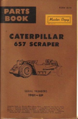 Used Caterpillar 657 Scraper Factory Parts Manual