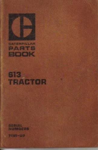 Used Caterpillar 613 Tractor Factory Parts Manual