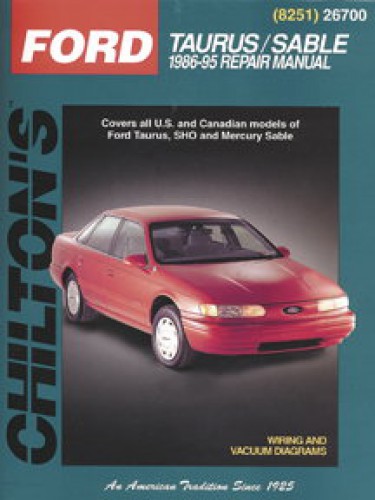 1995 Ford taurus owner's manual #1