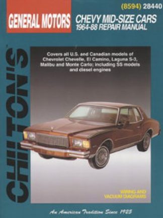 Chilton Chevrolet Mid-Size 1964-1988 Cars Repair Manual