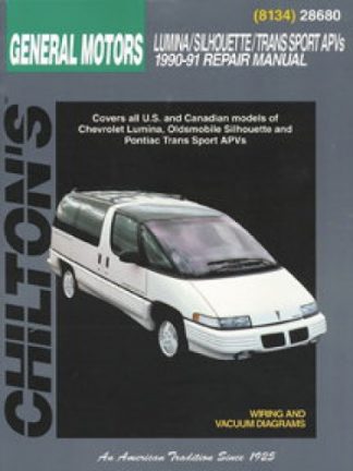 Used Chilton GM Lumina APV Silhouette Trans Sport Venture 1990-91 Repair Manual