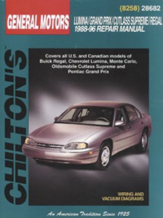 Chilton GM Lumina Grand Prix Cutlass Supreme Regal 1988-1996 Repair Manual