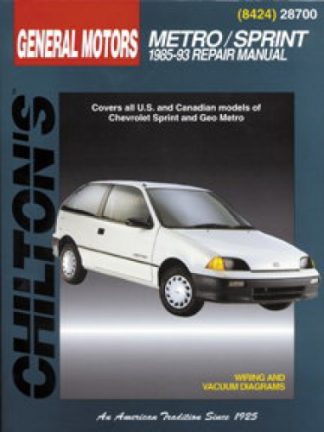 Chilton General Motors Metro Sprint Swift 1985-2000 Repair Manual