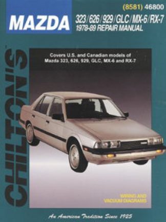 Chilton Mazda 323 626 929 GLC MX-6 RX-7 1978-1989 Repair Manual