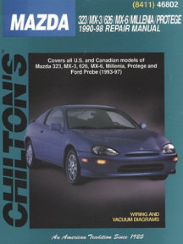 Chilton Mazda 323 MX-3 626 MX-6 Millenia Protege 1990-1998 Repair Manual
